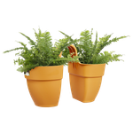 vibia campana flower twin 21cm honey yellow